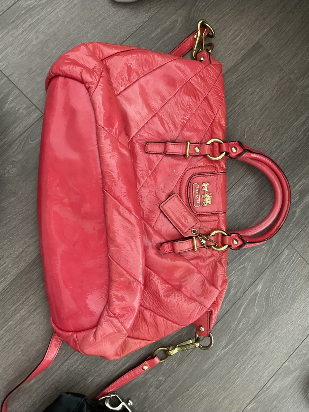 Red Coach Handbag